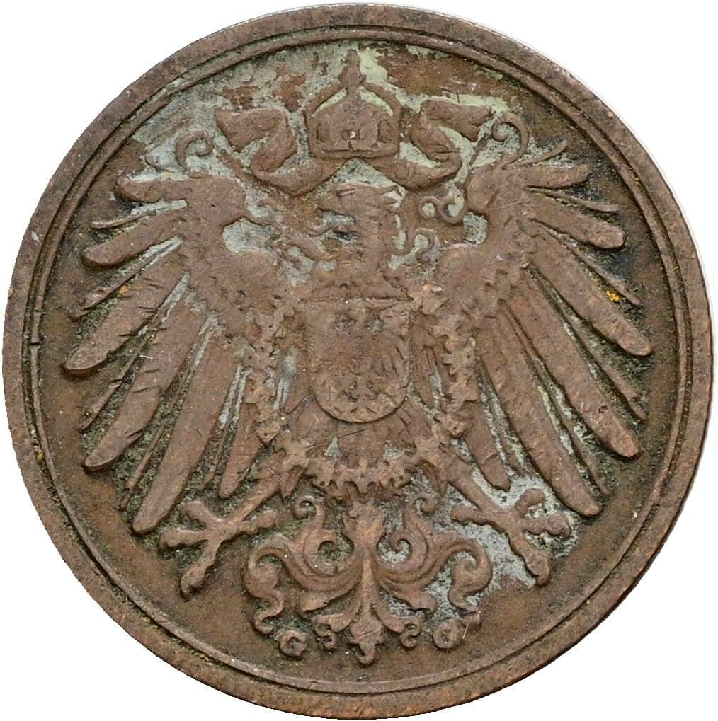 1 Pfennig 1902 G – Rückseite