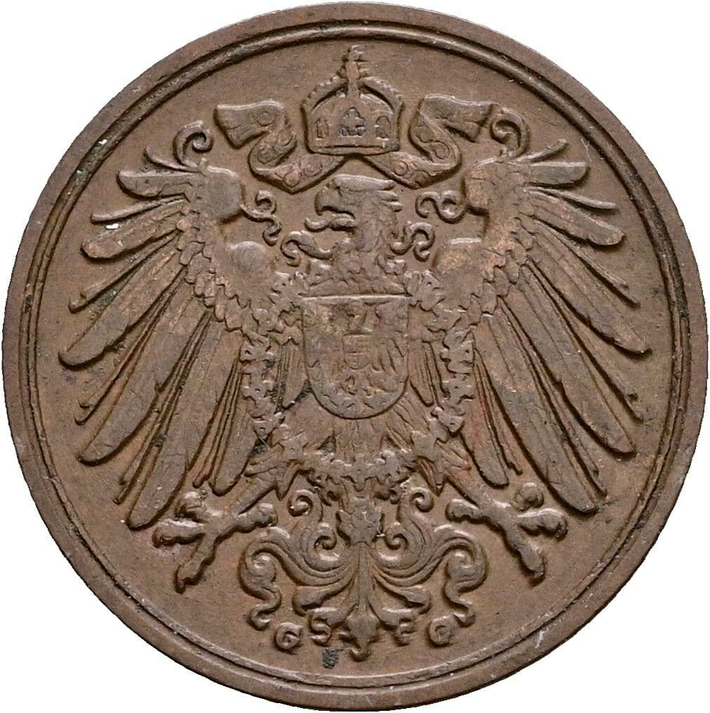 1 Pfennig 1907 G – Rückseite