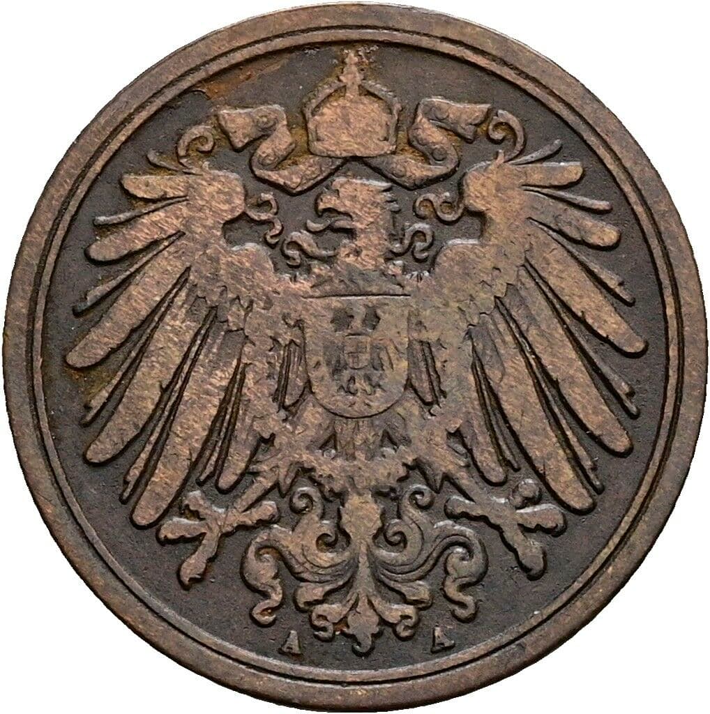 1 Pfennig 1890 A – Rückseite
