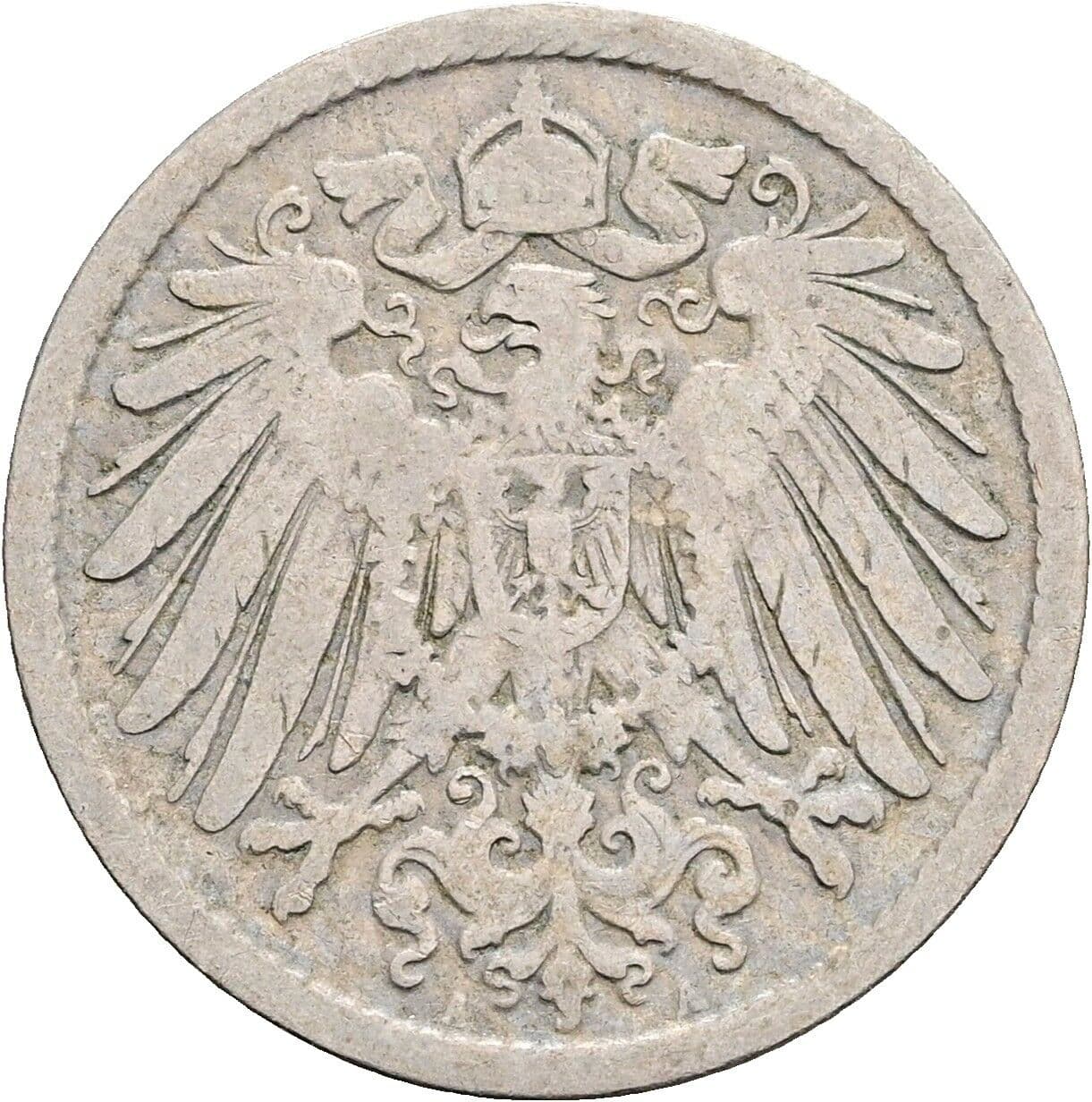 10 Pfennig 1896 A – Rückseite