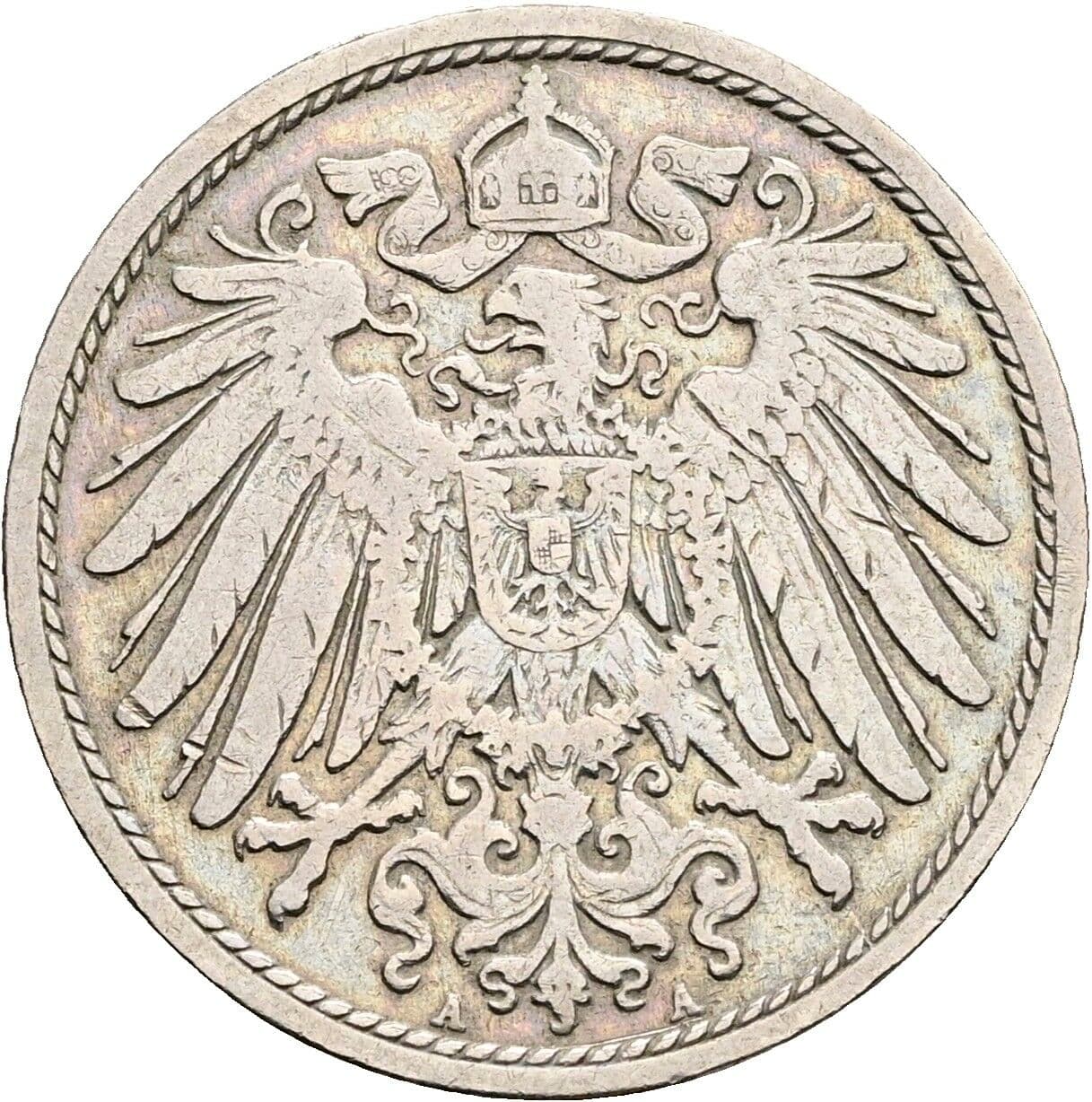 10 Pfennig 1901 A – Rückseite