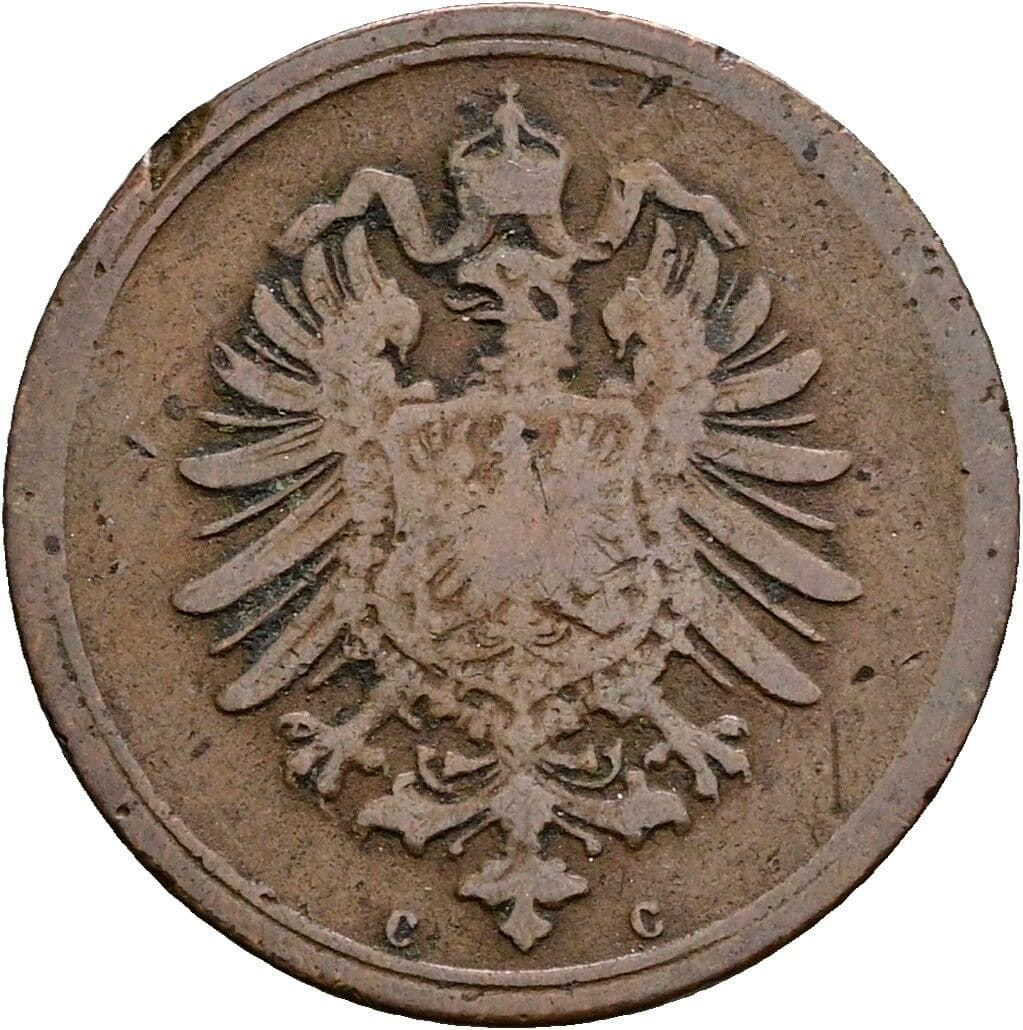 1 Pfennig 1874 C – Rückseite