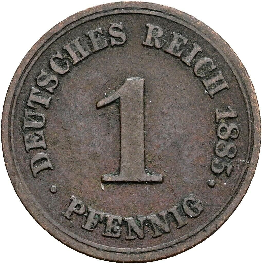 1 Pfennig 1885 A – Vorderseite