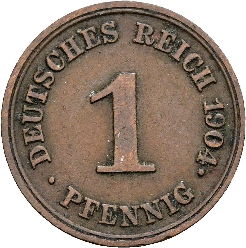 1 Pfennig 1904 E – Vorderseite
