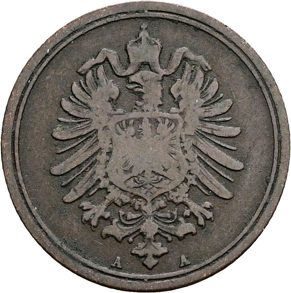 1 Pfennig 1885 A – Rückseite