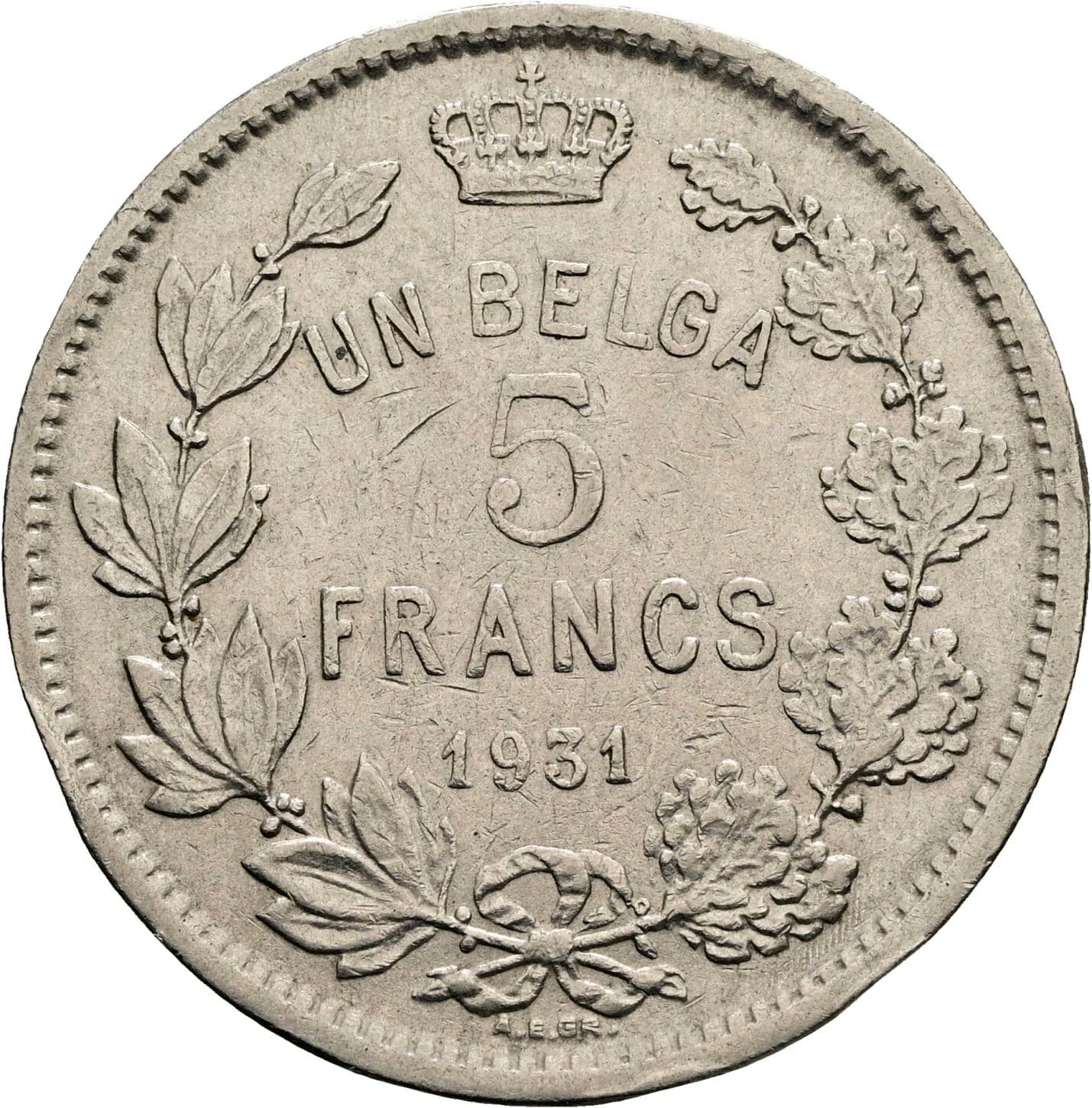 5 Francs/1 Belga