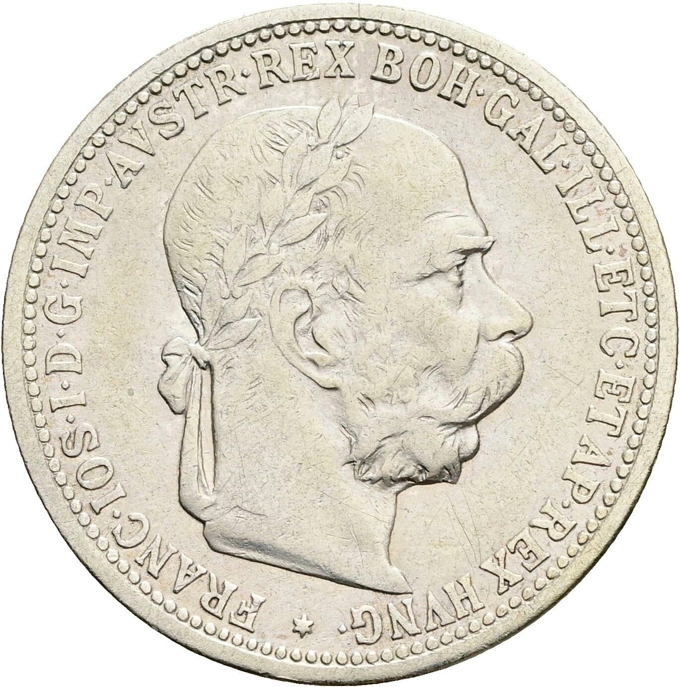 1 Krone Franz Joseph I. 1848-1916 1898 – Vorderseite
