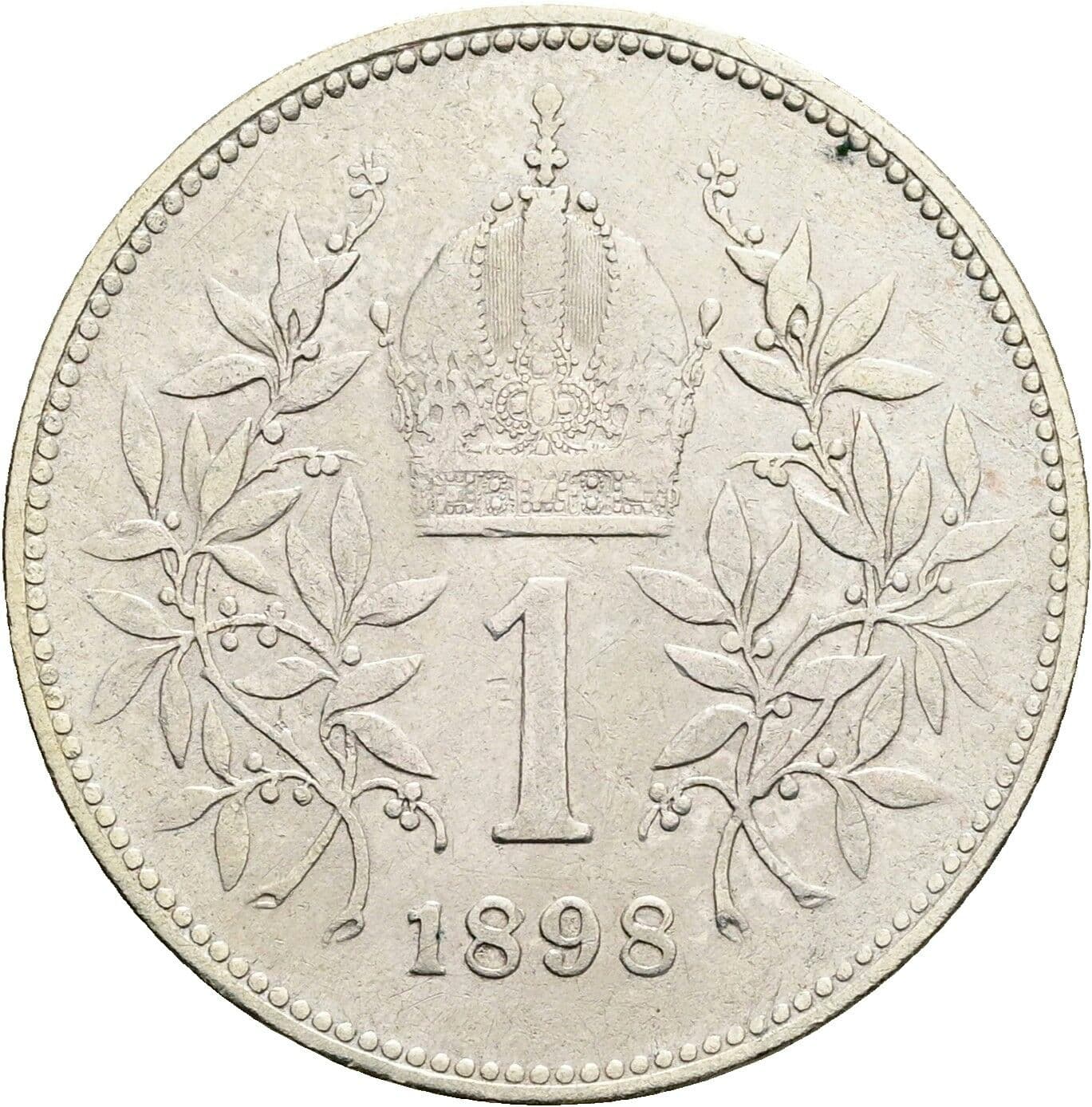 1 Krone Franz Joseph I. 1848-1916 1898 – Rückseite