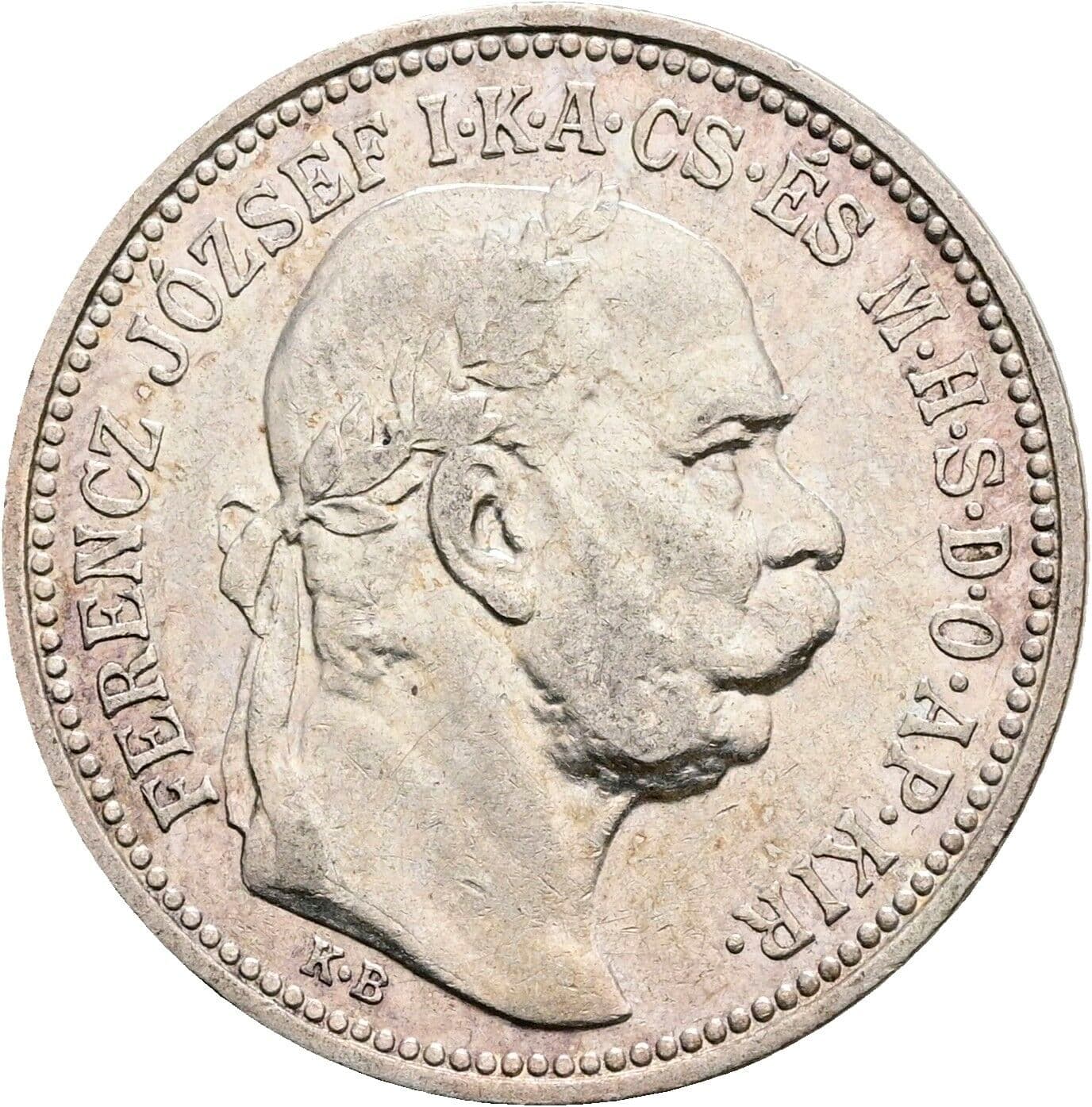 1 Korona Franz Joseph I. 1848-1916 1912 KB, Kremnitz – Vorderseite
