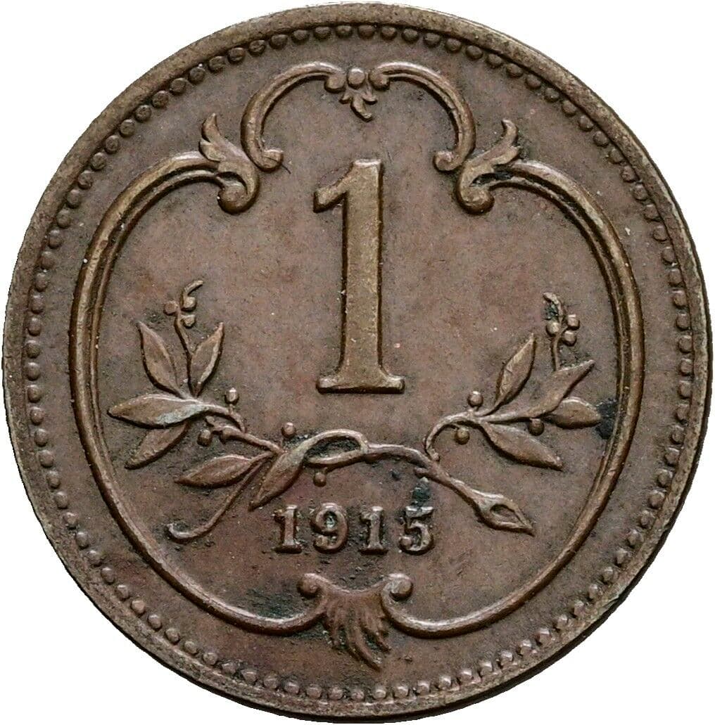 1 Heller Franz Joseph I. 1848-1916 1915 – Vorderseite