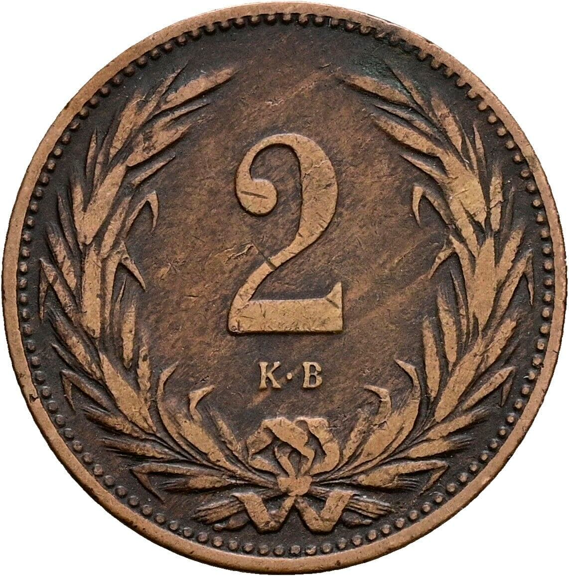 2 Filler Franz Joseph I. 1848-1916 1896 KB, Kremnitz – Vorderseite