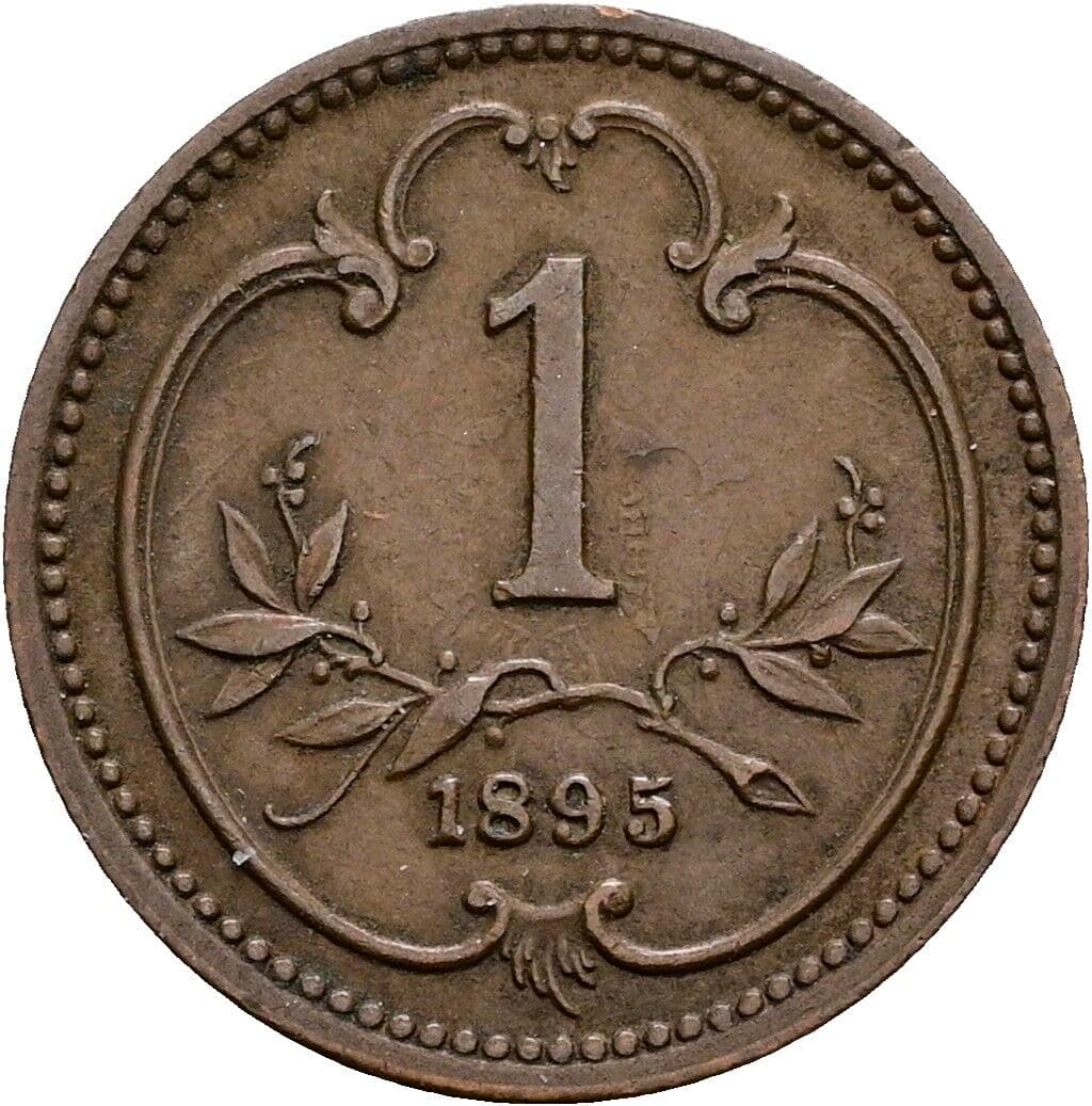 1 Heller Franz Joseph I. 1848-1916 1895 – Vorderseite