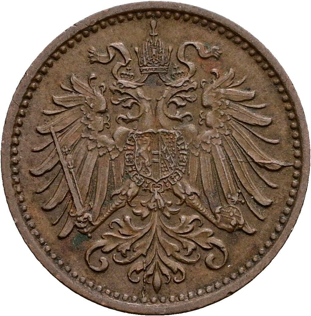1 Heller Franz Joseph I. 1848-1916 1895 – Rückseite
