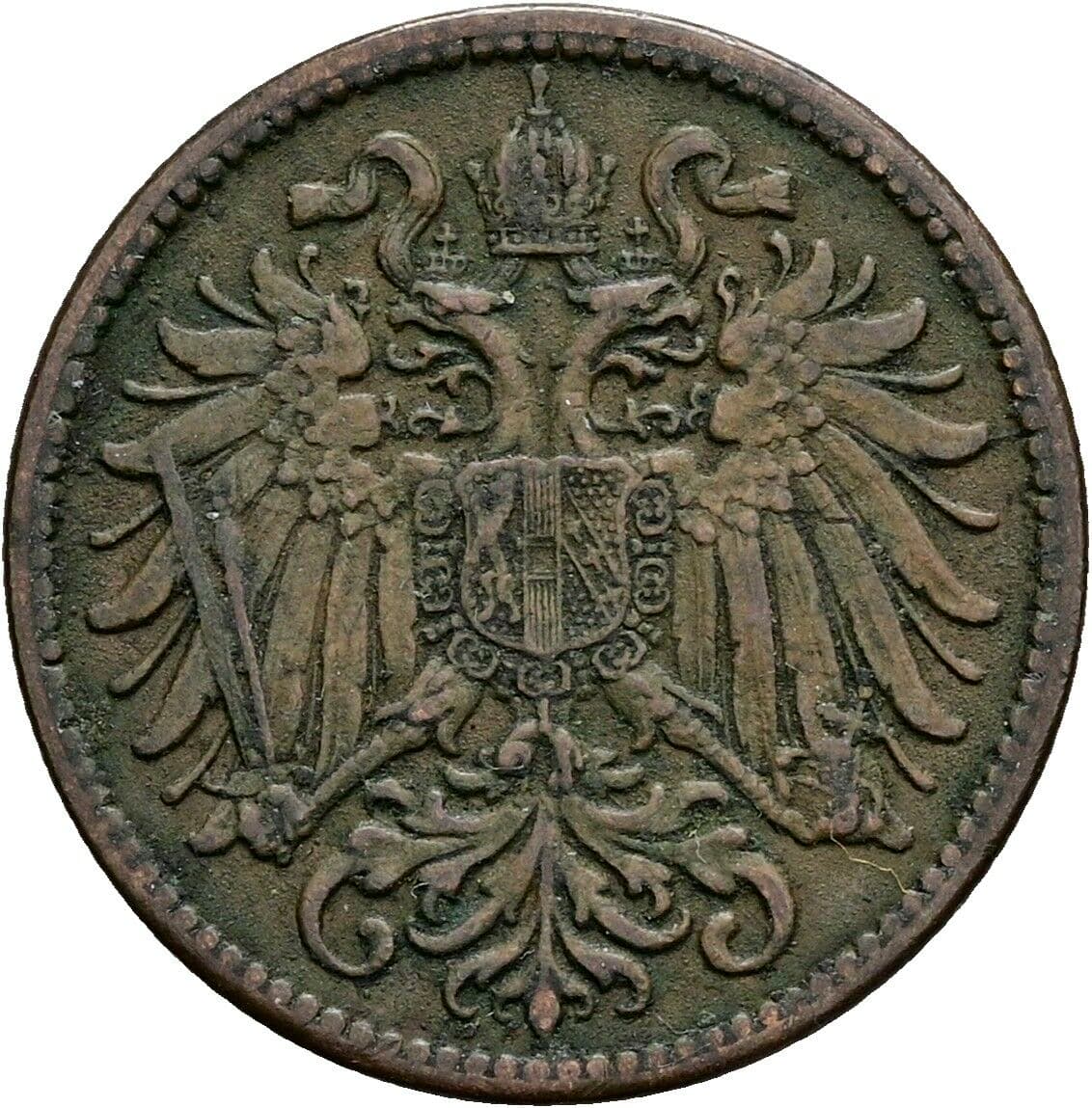 2 Heller Franz Joseph I. 1848-1916 1907 – Rückseite