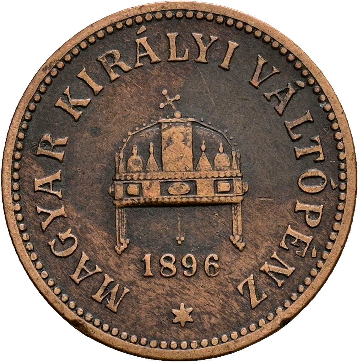 2 Filler Franz Joseph I. 1848-1916 1896 KB, Kremnitz – Rückseite