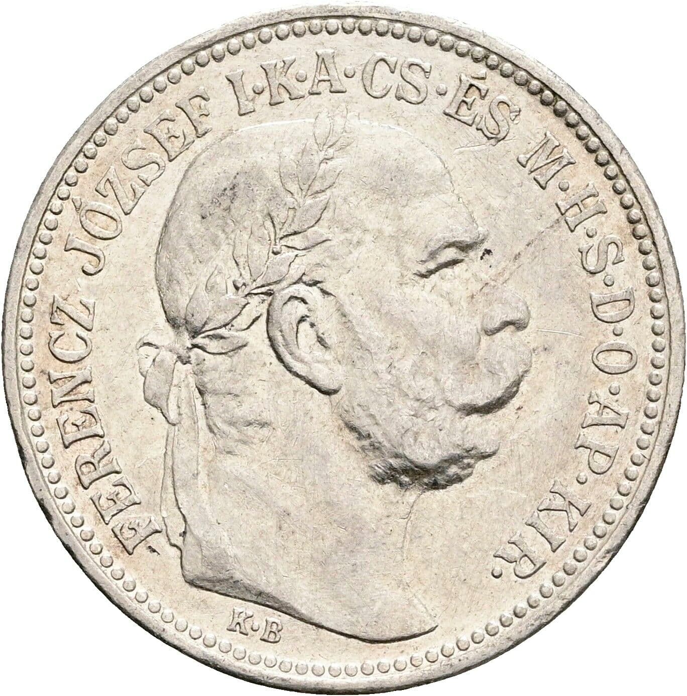 1 Korona Franz Joseph I. 1848-1916 1915 KB, Kremnitz – Vorderseite