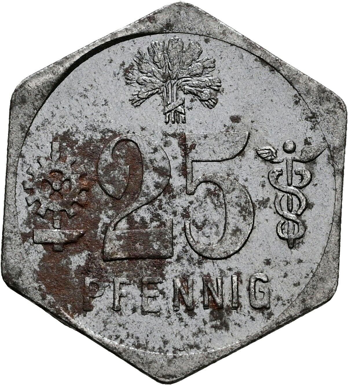 25 Pfennig 1920 – Vorderseite