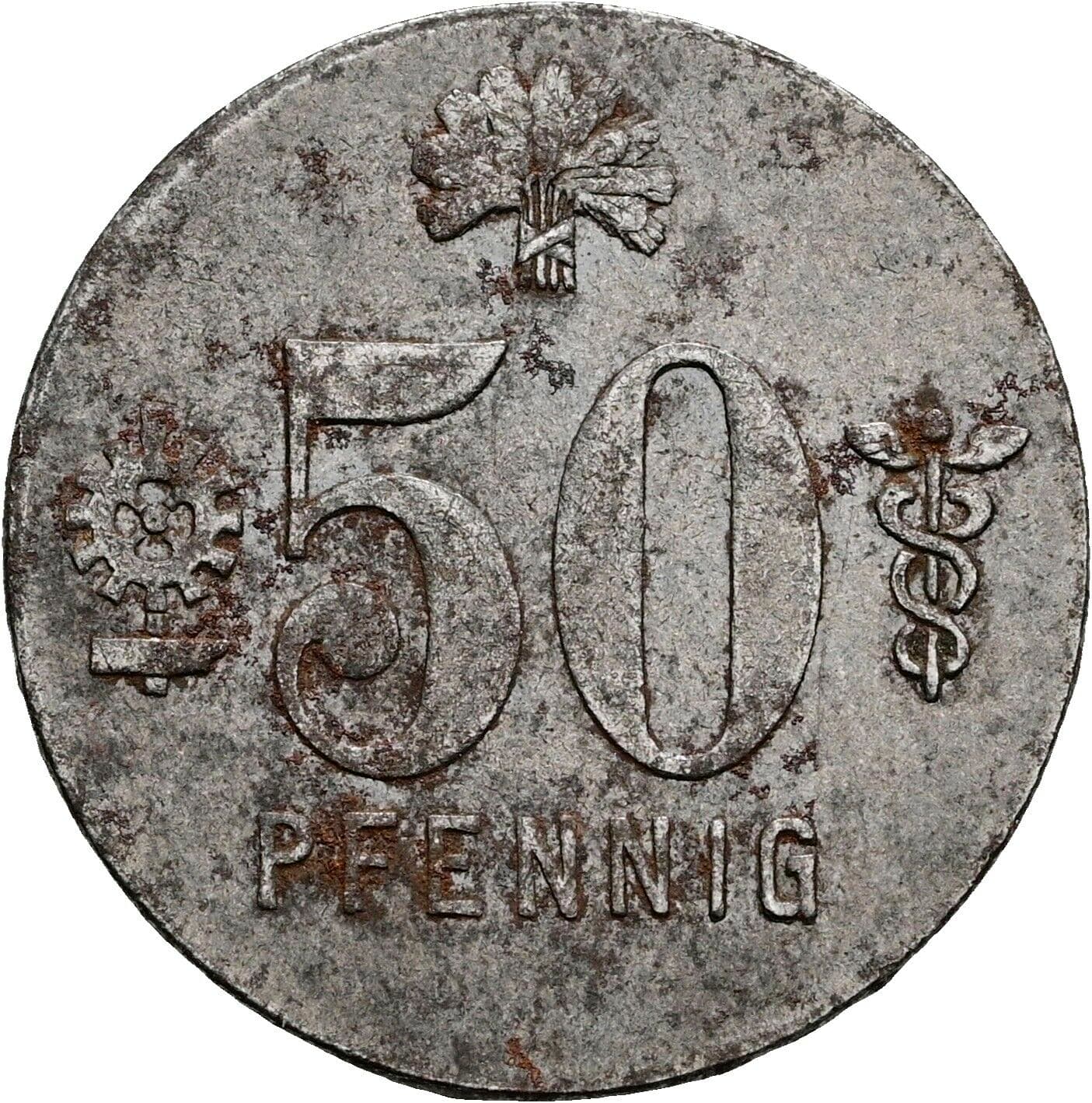 50 Pfennig 1920 – Vorderseite