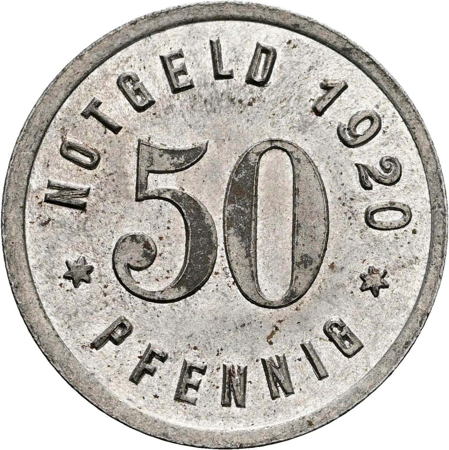 50 Pfennig 1920 – Rückseite