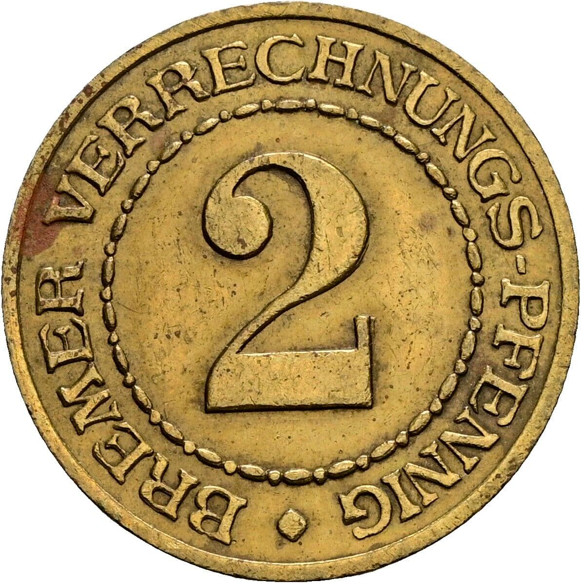 20 Pfennig ohne Jahr – Vorderseite