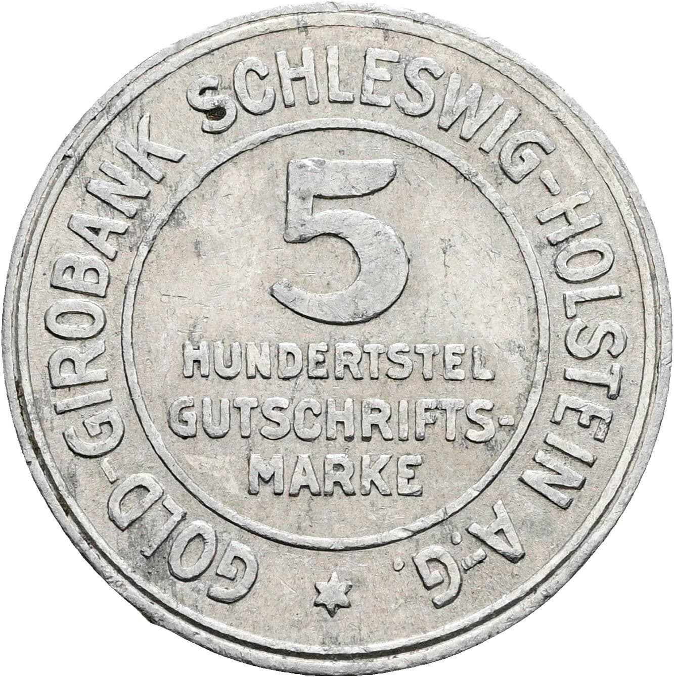 5/100 Gutschriftsmarke