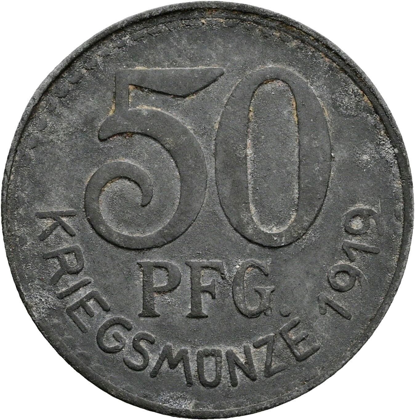 50 Pfennig 1919 – Vorderseite