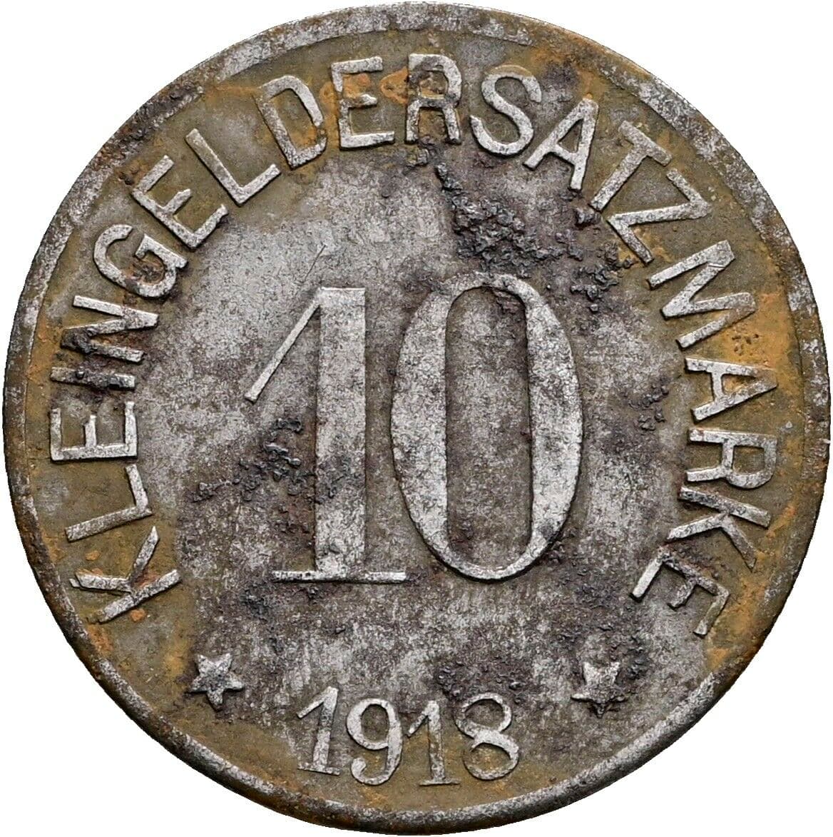 10 Pfennig 1918 – Vorderseite