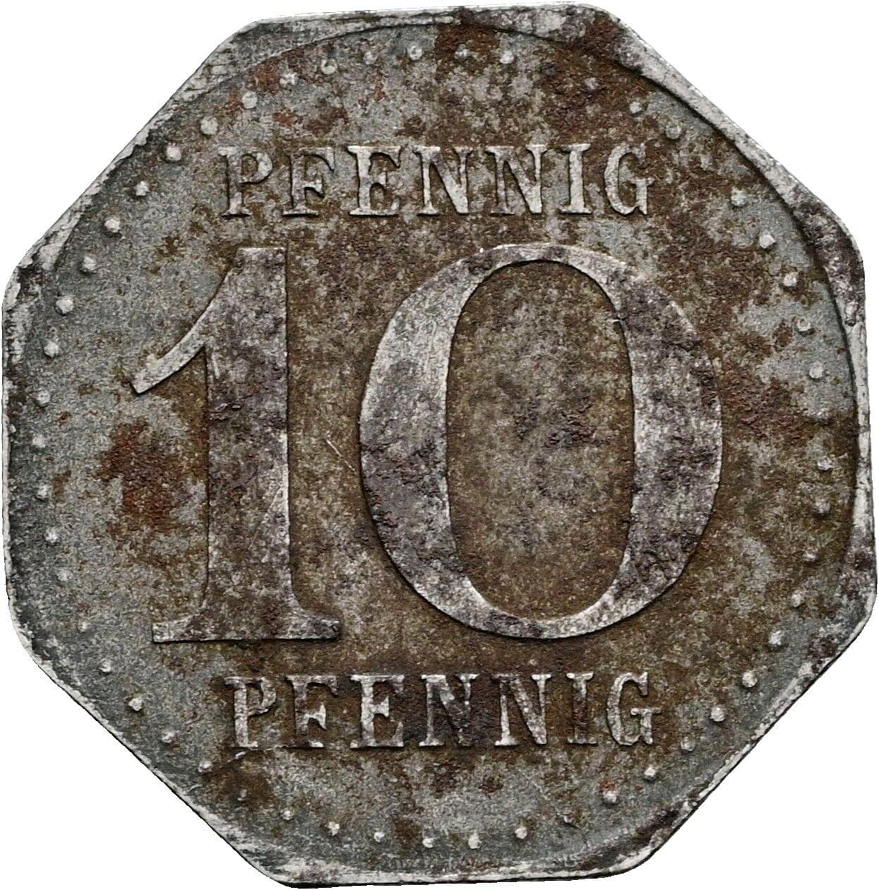 10 Pfennig 1919 – Vorderseite