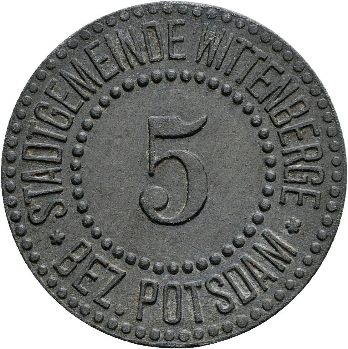 5 Pfennig 1917 – Vorderseite