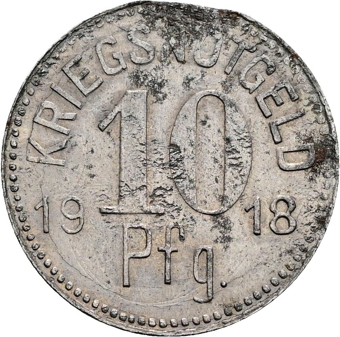 10 Pfennig 1918 – Vorderseite