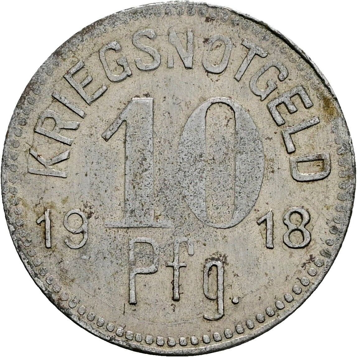 10 Pfennig 1918 – Vorderseite