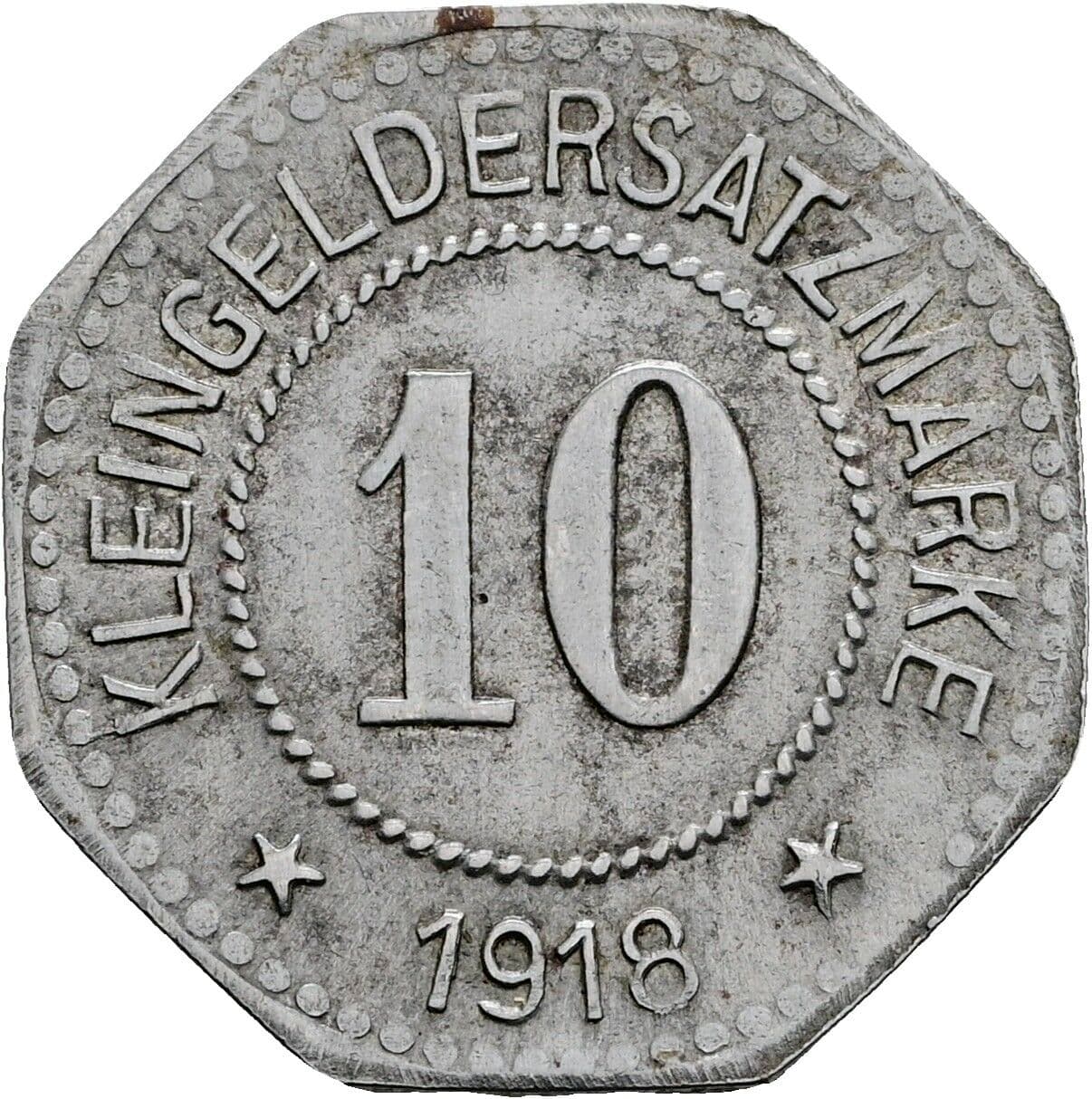 10 Pfennig 1918 – Vorderseite