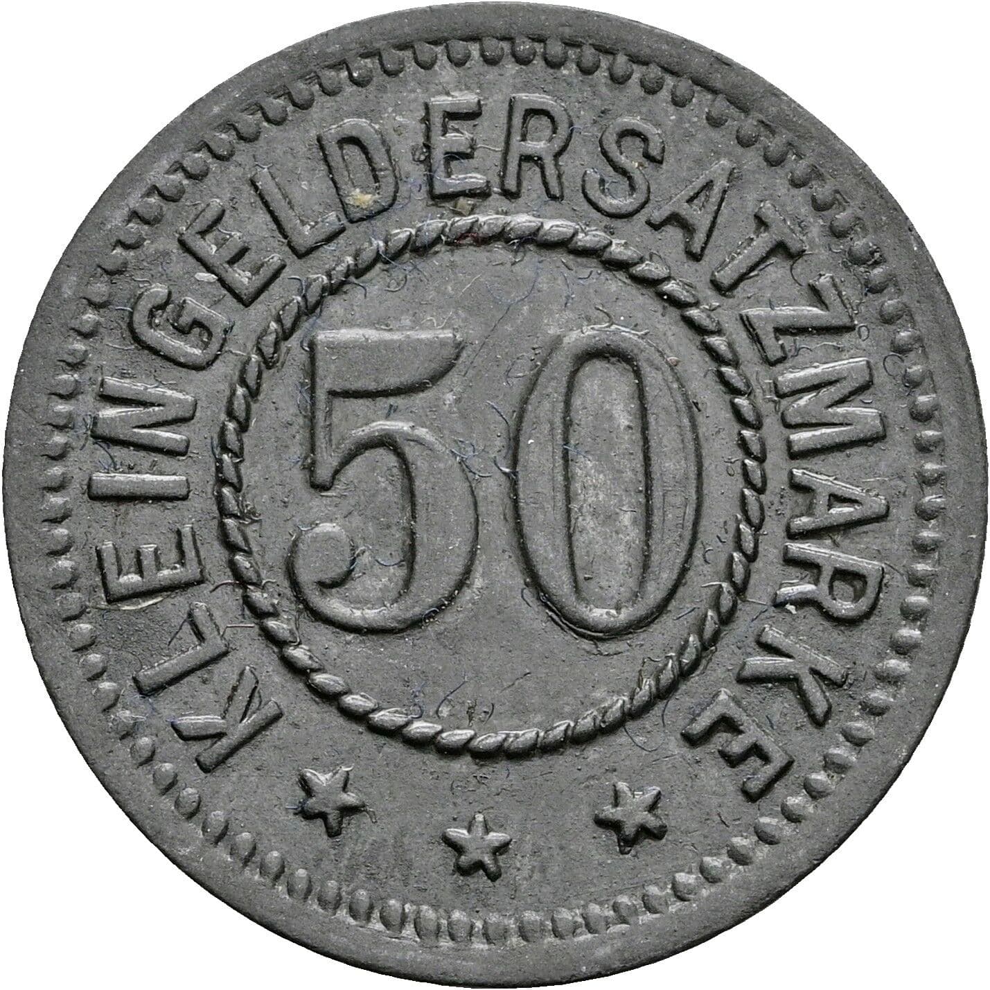 50 Pfennig ohne Jahr – Rückseite