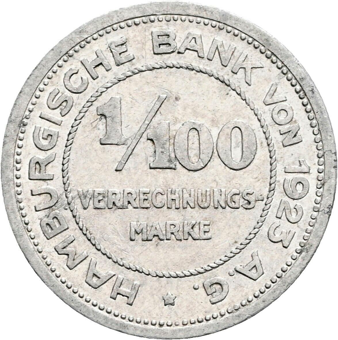 1/100 Verrechnungsmarke