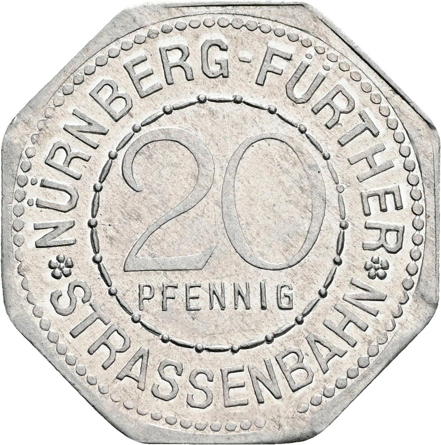 20 Pfennig ohne Jahr – Vorderseite