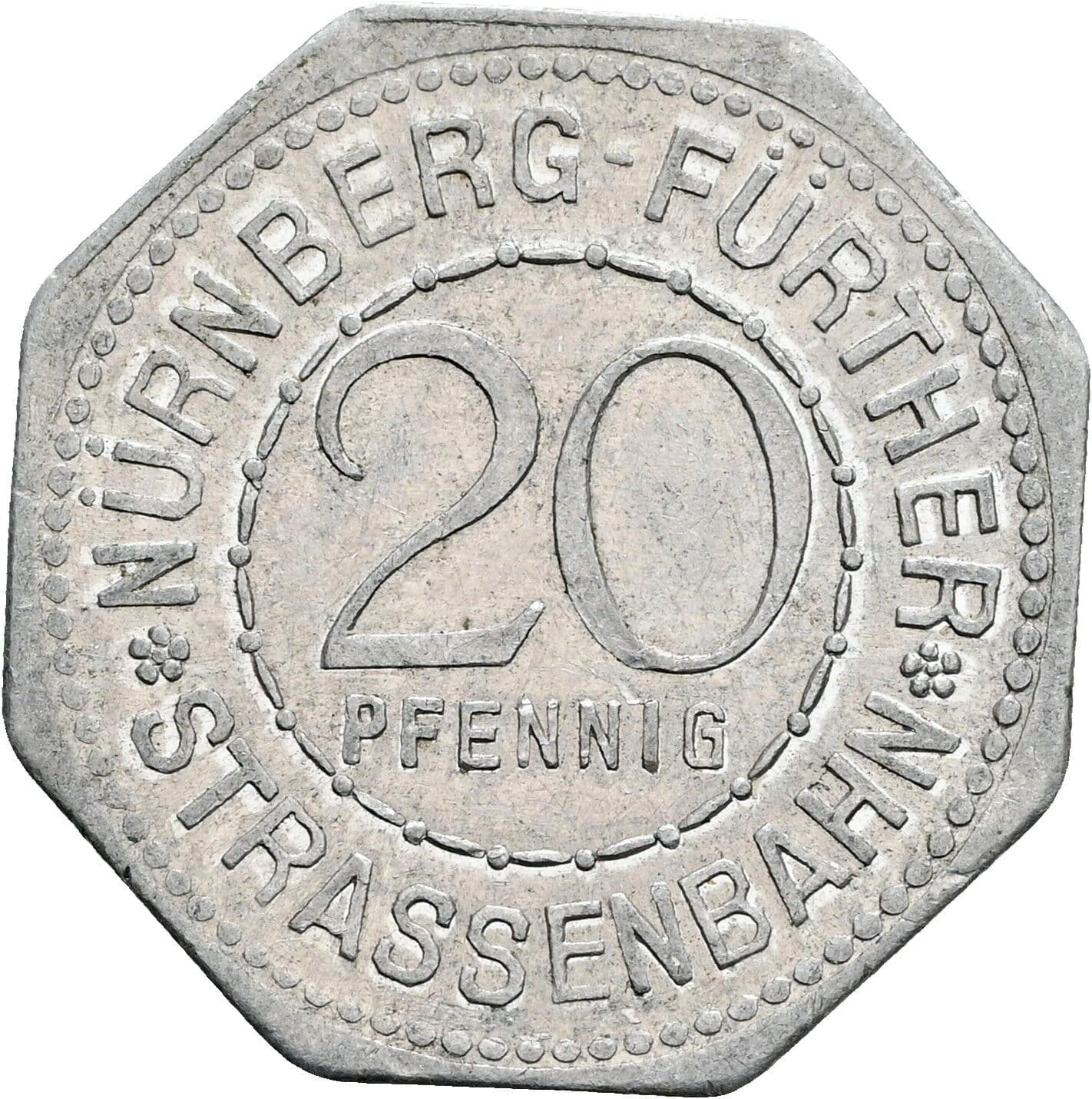 20 Pfennig ohne Jahr – Vorderseite