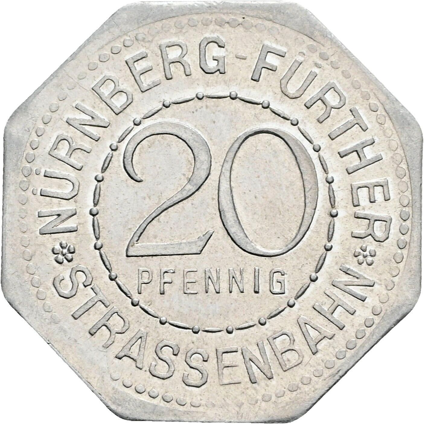 20 Pfennig ohne Jahr – Vorderseite