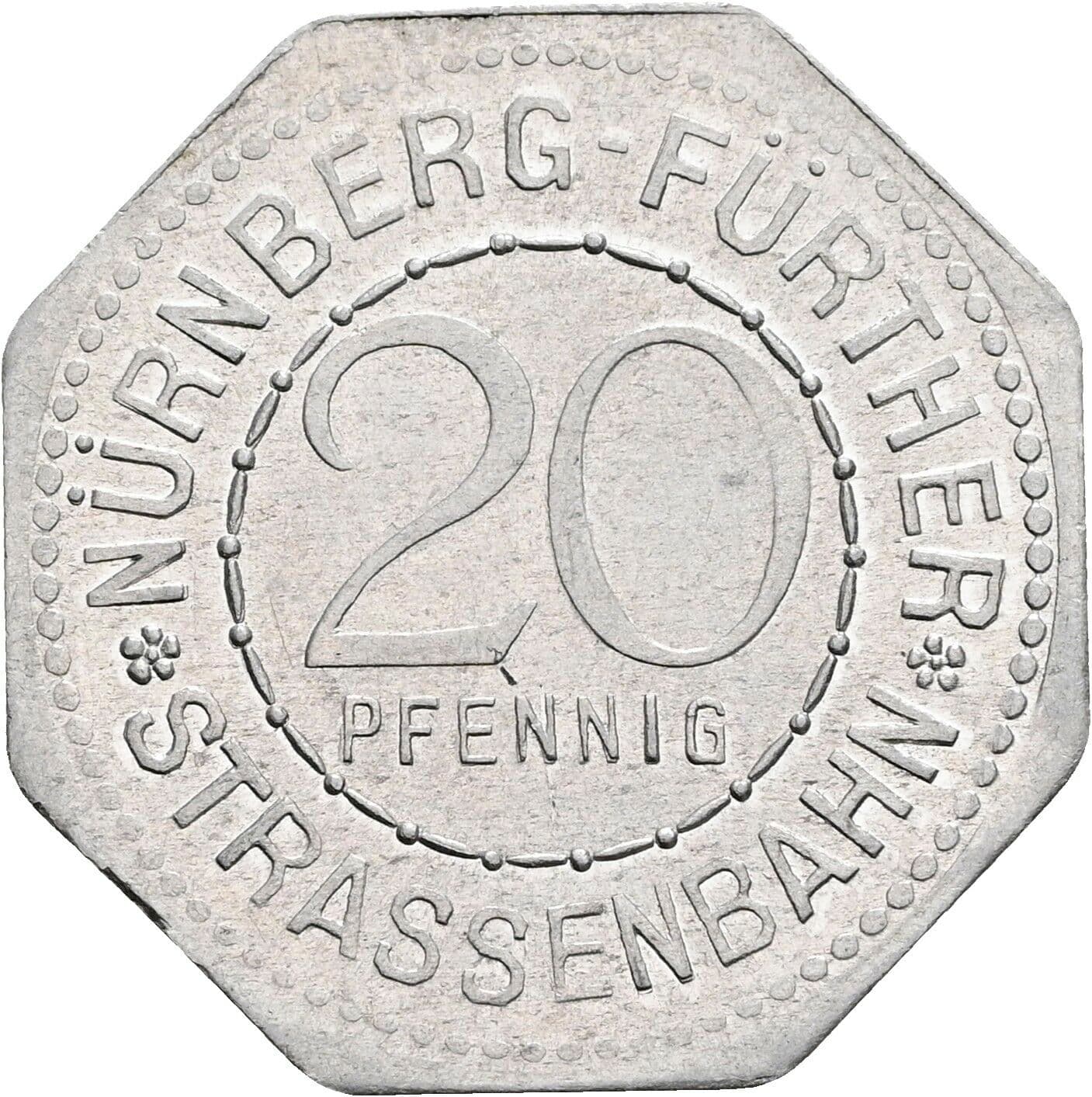 20 Pfennig ohne Jahr – Vorderseite
