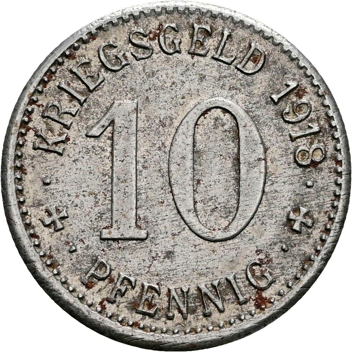 10 Pfennig 1918 – Vorderseite
