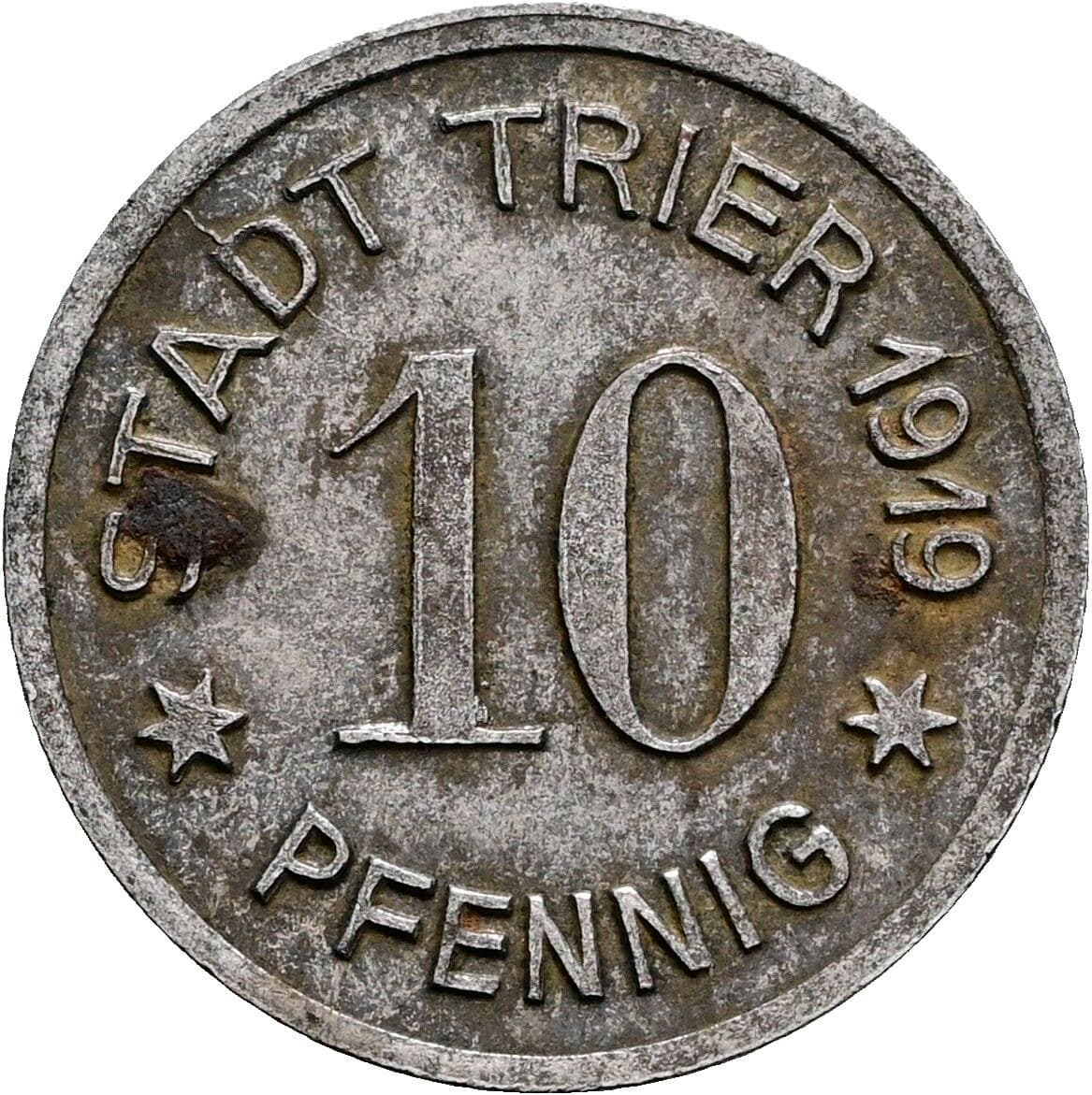 10 Pfennig 1919 – Vorderseite