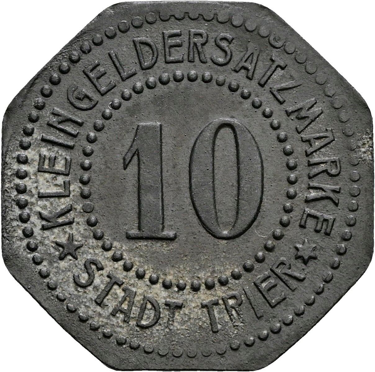 10 Pfennig ohne Jahr – Vorderseite
