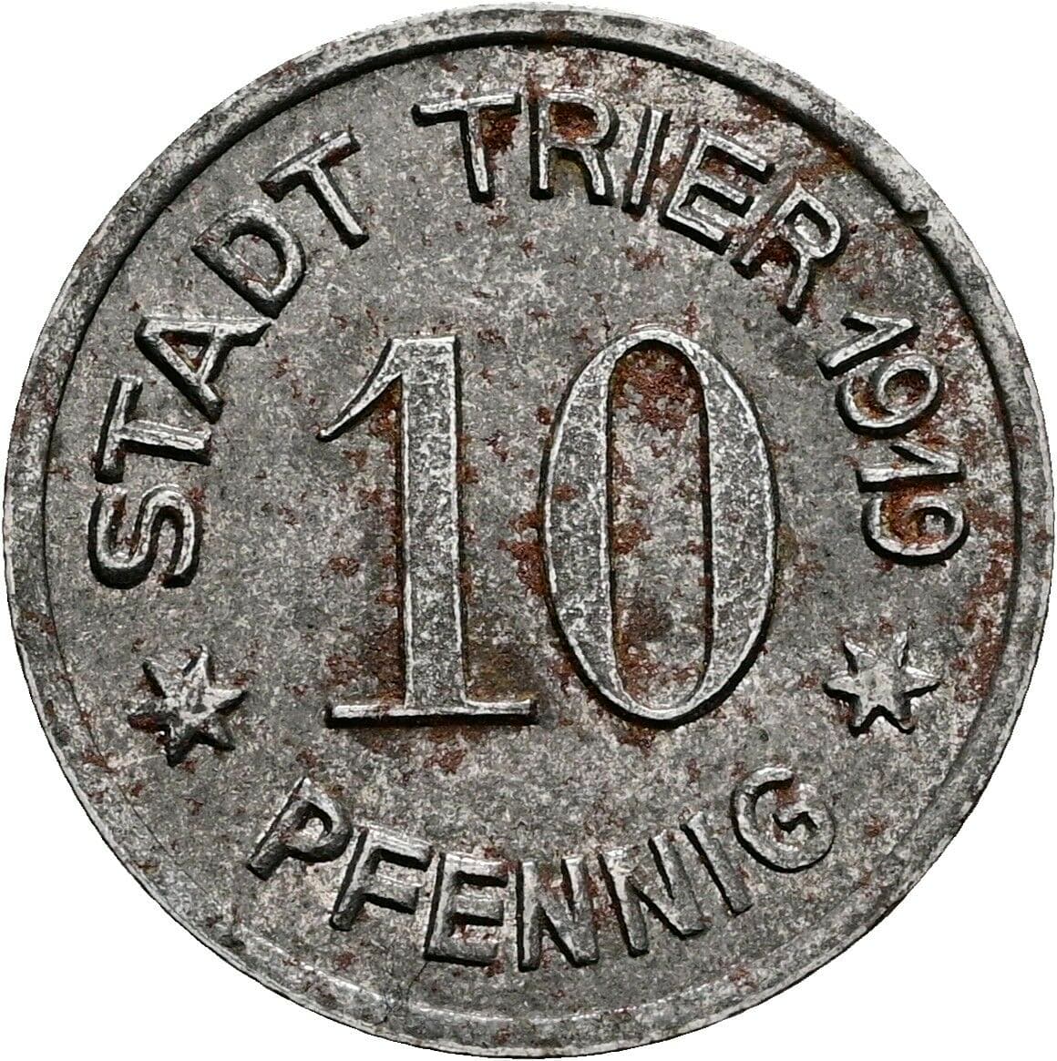 10 Pfennig 1919 – Vorderseite