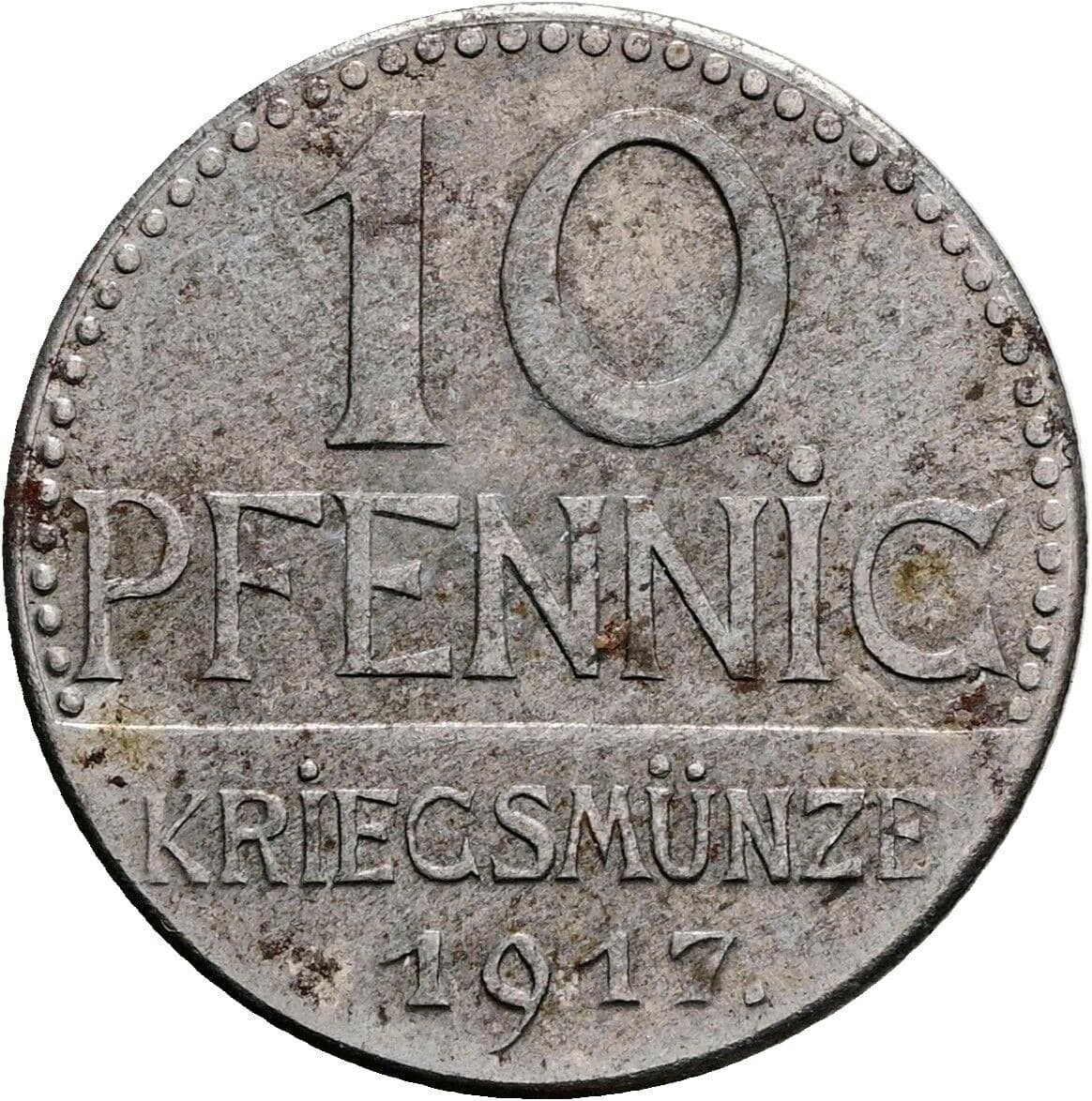 10 Pfennig 1917 – Vorderseite