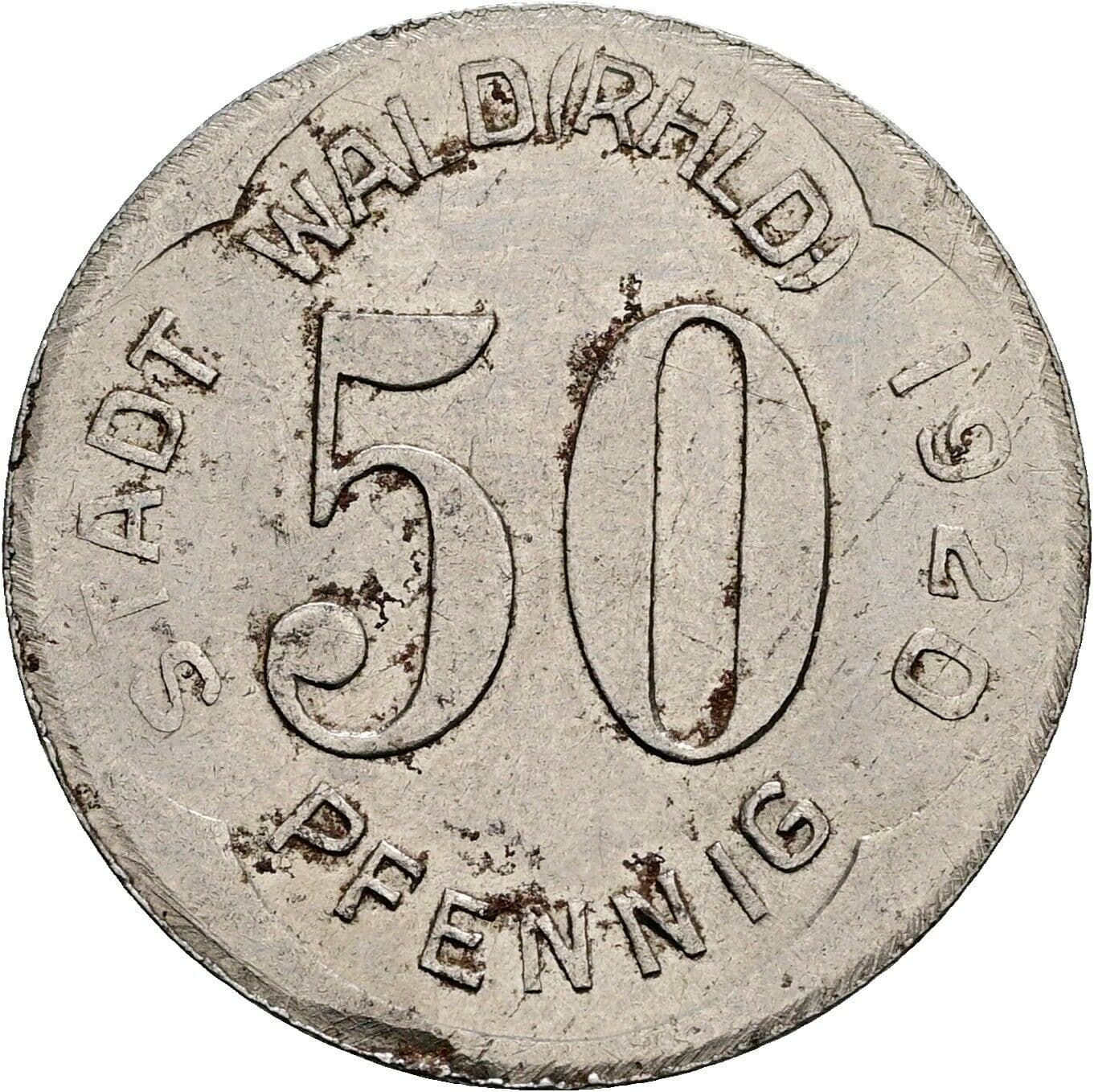 50 Pfennig 1920 – Vorderseite