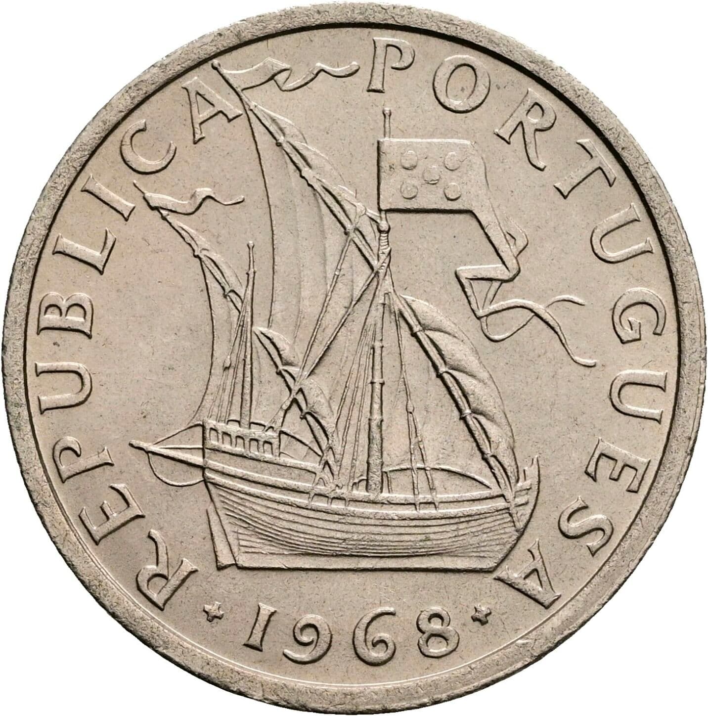 5 Escudos 1968 – Rückseite