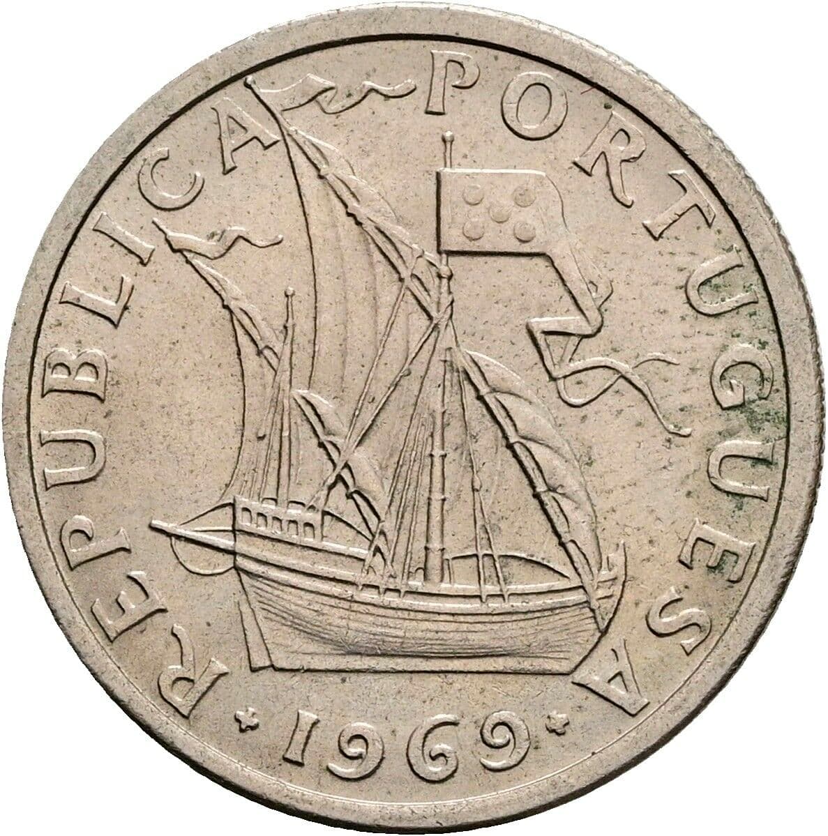2 1/2 Escudos 1969 – Rückseite