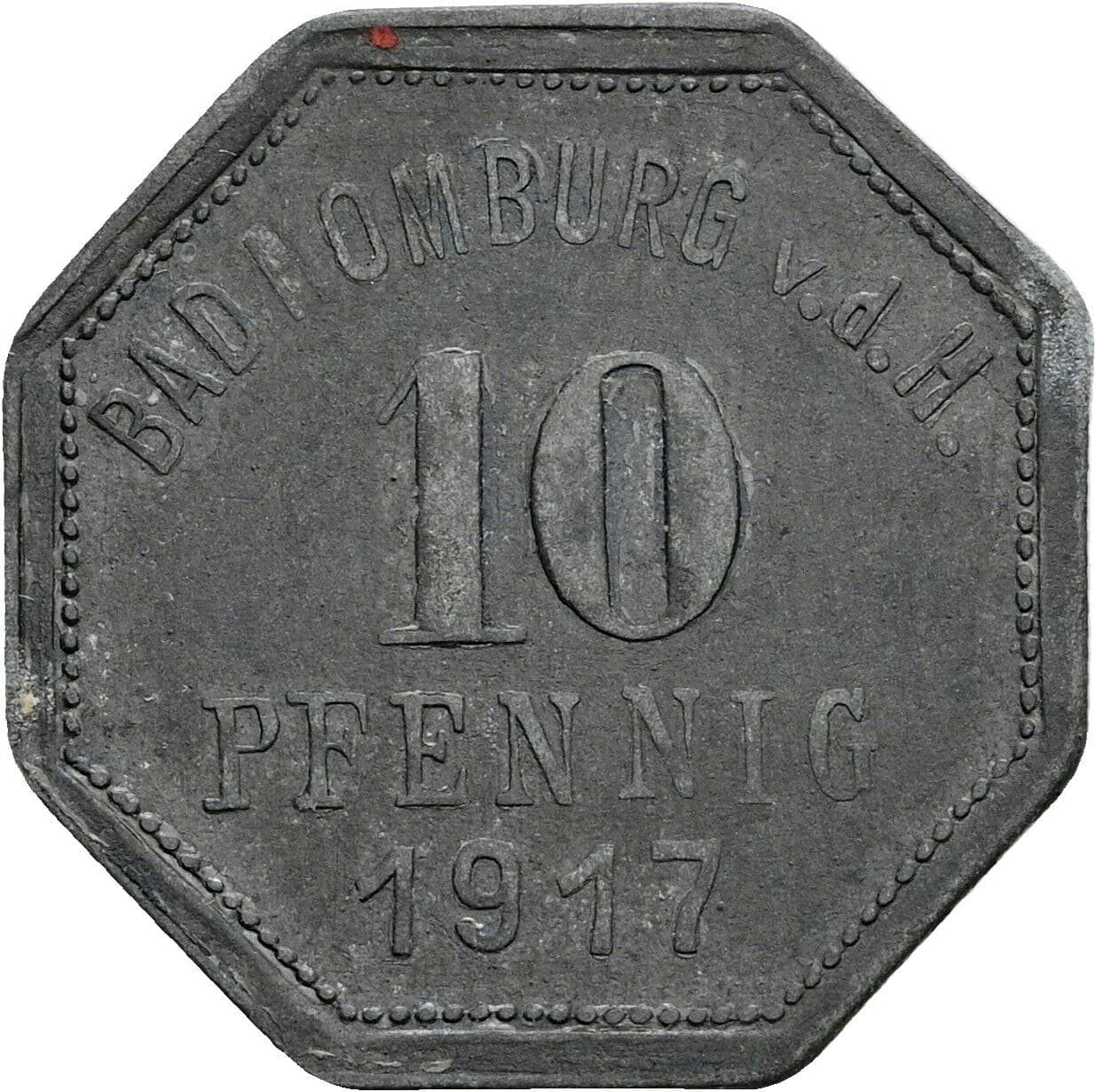 10 Pfennig 1917 – Vorderseite