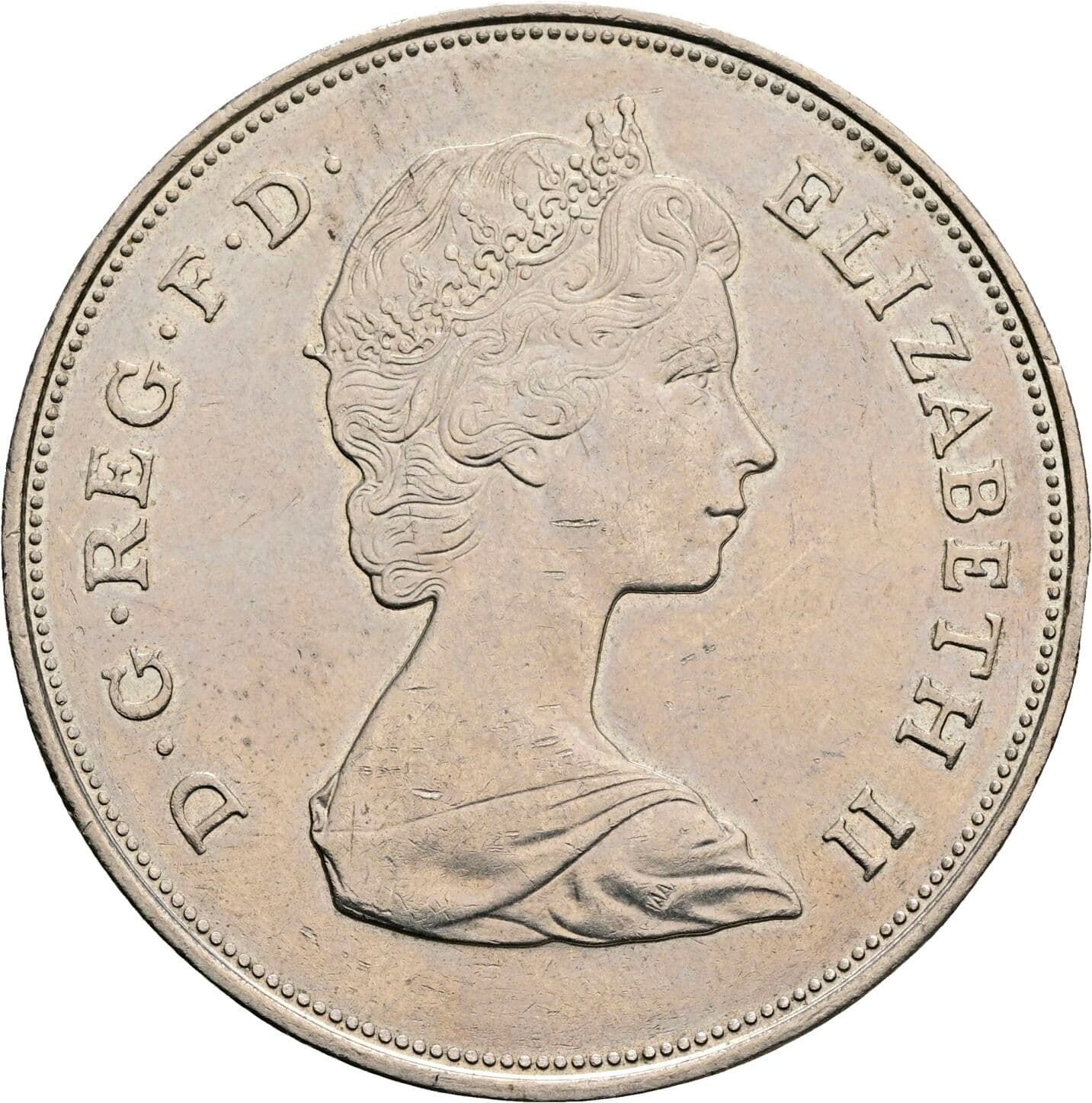 1 Crown Elisabeth II. 1952-2022 1981 – Vorderseite