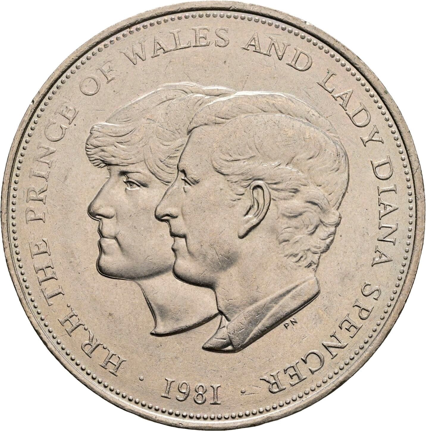 1 Crown Elisabeth II. 1952-2022 1981 – Vorderseite