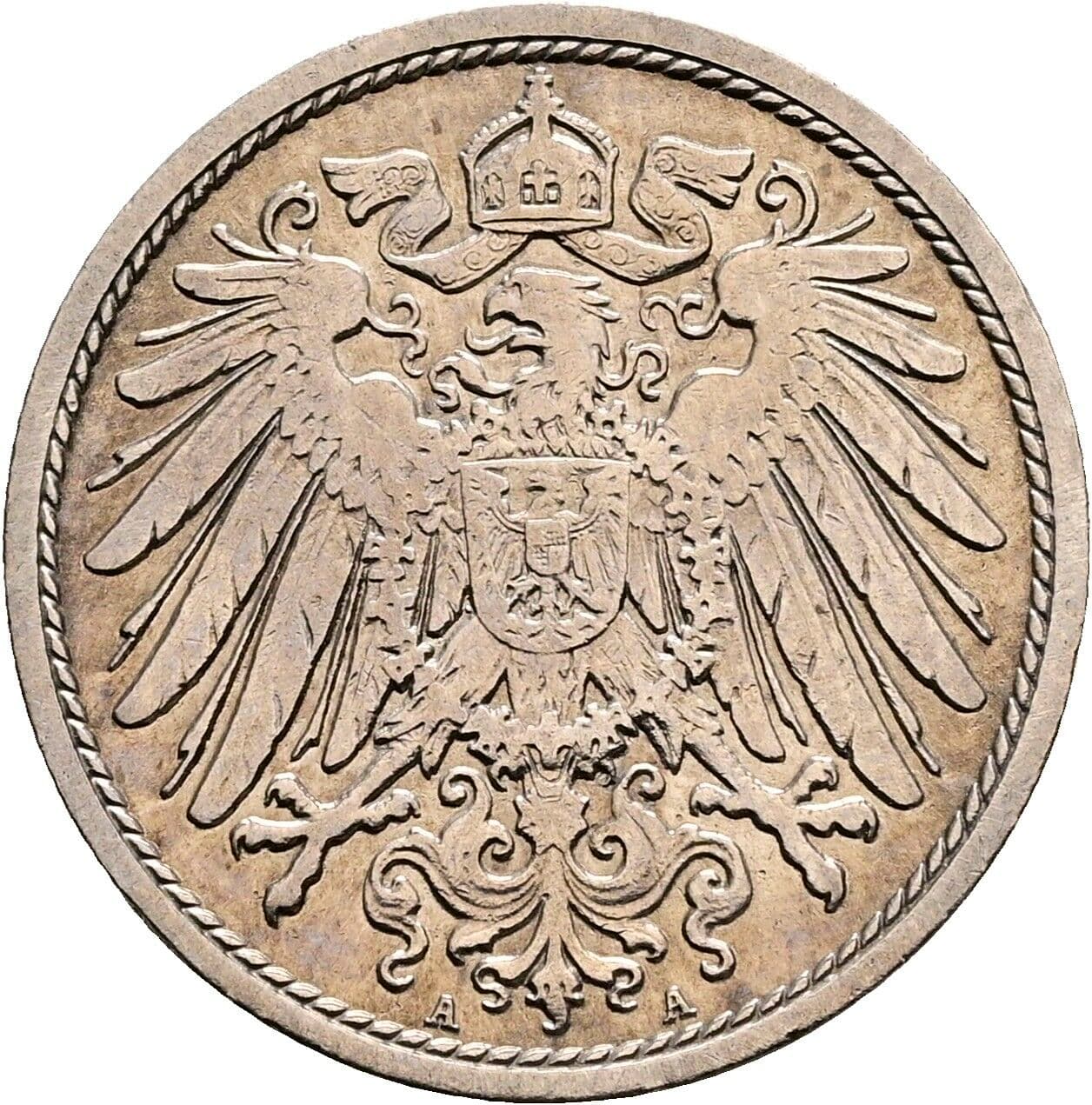 10 Pfennig 1906 A – Rückseite